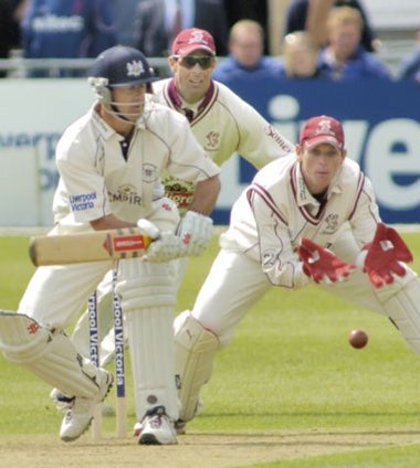 Gloucestershire's Craig Spearman on his way to 109