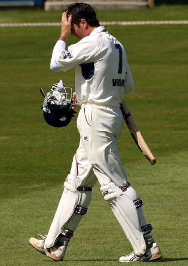 Vaughan departs after making only one run for Yorkshire