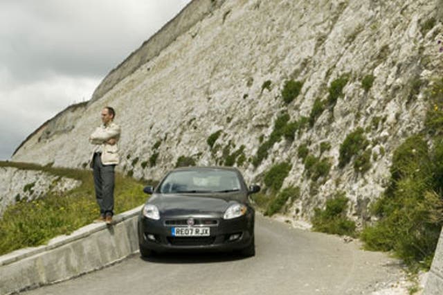 Michael Booth with the Fiat Bravo