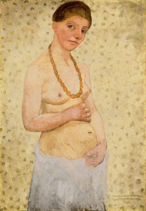 Modersohn-Becker, Paula: Self-Portrait on Her Sixth Wedding Anniversary  (1906) | The Independent