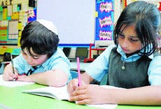 Jewish school where half the pupils are Muslim