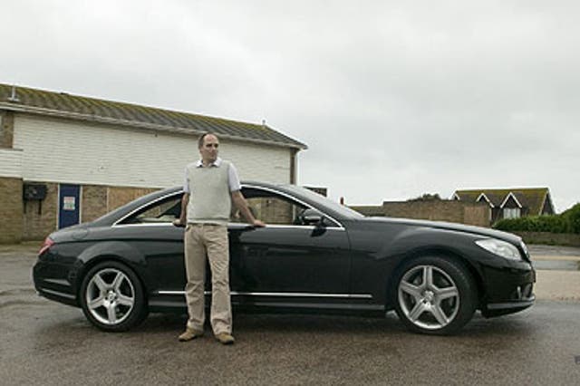 Michael Booth with the Murcielago