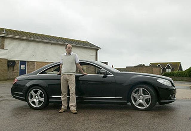 Michael Booth with the Mercedes CL500