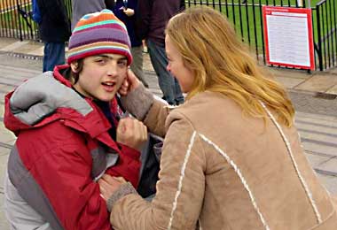 William Speed with his mother