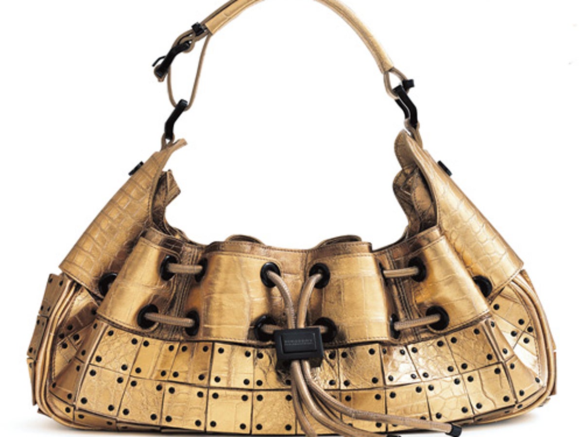 Burberry top sack bag