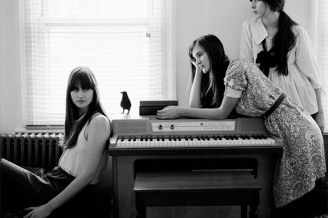 Synthetic sounds (from left): Erika Forster, Annie Hart and Heather D'Angelo formed Au Revoir Simone as a celebration of the keyboard [ANTONIO PAGANO/RETNA PICTURES]