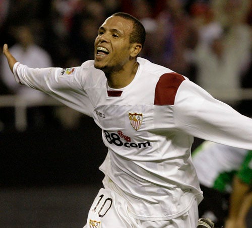 Seville's Fabiano is a target for Manchester City manager Sven Goran Eriksson