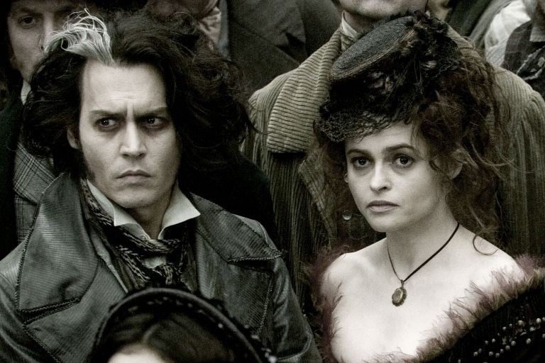 Johnny Depp and Helena Bonham Carter star in ‘Sweeney Todd’