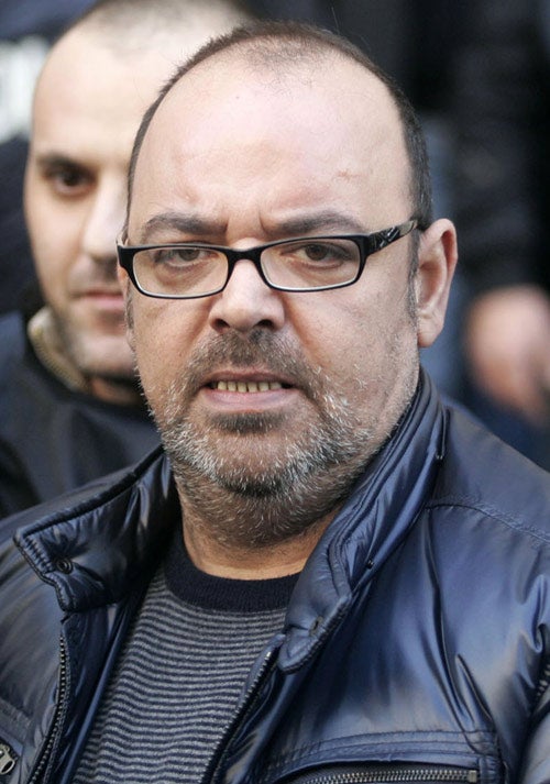 Vincenzo Licciardi, one of the US' most-wanted Mafia fugitives, after his arrest in Naples