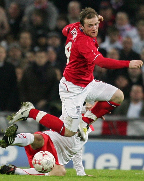Rooney played on his own up front in Fabio Capello's first game but would benefit from Peter Crouch's support
