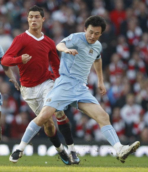 Manchester City's Sun Jihai is China's most successful export to the English game, playing 168 times