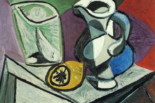 'Glass and Pitcher' (above) and 'Head of Horse' by Pablo Picasso were stolen from an exhibition nearZurich 10 days ago