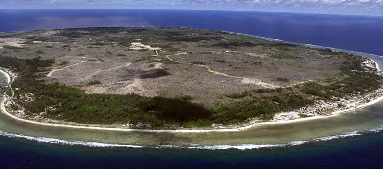 The South Pacific island nation of Nauru is home to an Australian detention centre for refugees