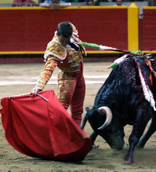The young bullfighter Julian Lopez, El Juli, is one of many who have enhanced their reputations by fighting bulls bred by Vitoriano del Rio