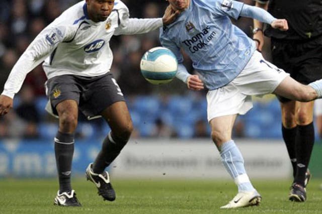 Stephen Ireland at City in 2008