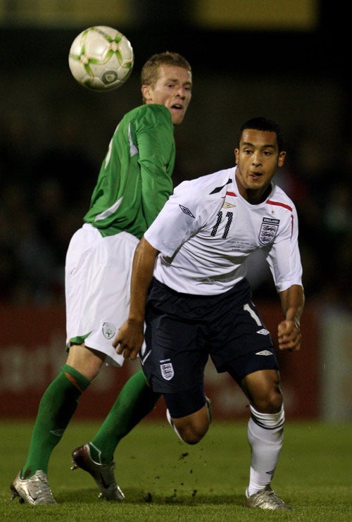 Walcott has one England cap, earned against Hungary in May 2006 when he became the country's youngest ever international at 17 years and 75 days