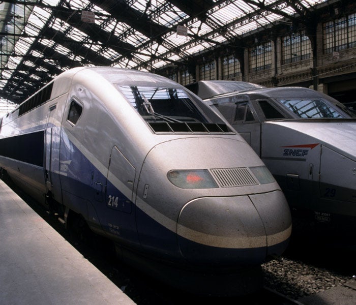 A TGV at the Gare de Lyon in Paris. High-speed trains helped SNCF make a record &amp;euro;1bn profit last year