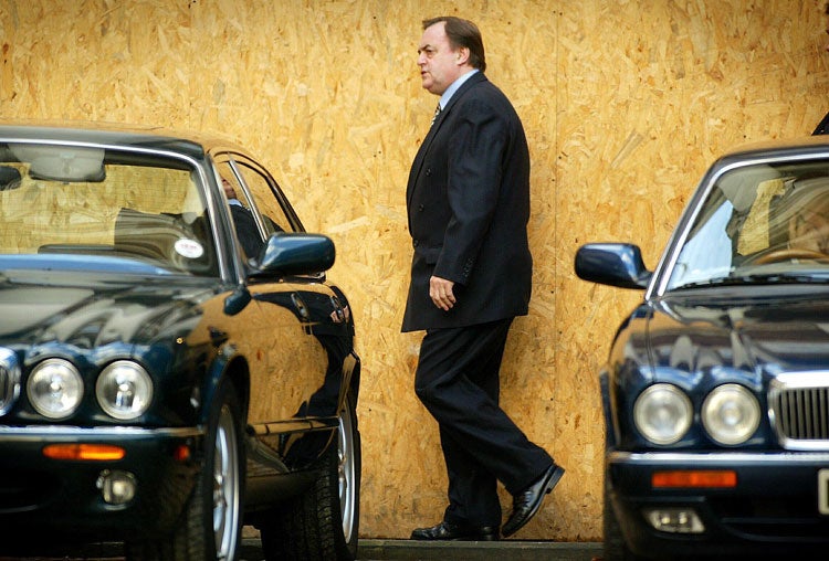 Two Jags Prescott: The former deputy prime minister had one of his own and one as his ministerial car