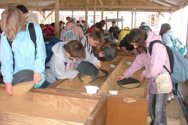 Children search for treasures at Poldark Tin Mine