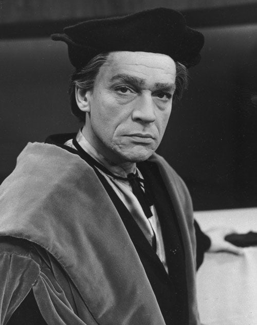 Scofield as Sir Thomas More in 'A Man for All Seasons', 1961