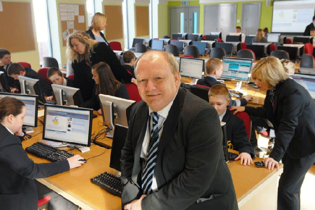 Head Neil Wilson Wilson is confident that the school will reach its target this year  © Howard Barlow