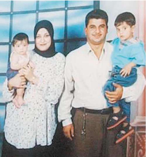 Baha Mousa, pictured with his wife and two children, was abused, beaten and tortured by British soldiers in Basra. He died with 91injuries on his body