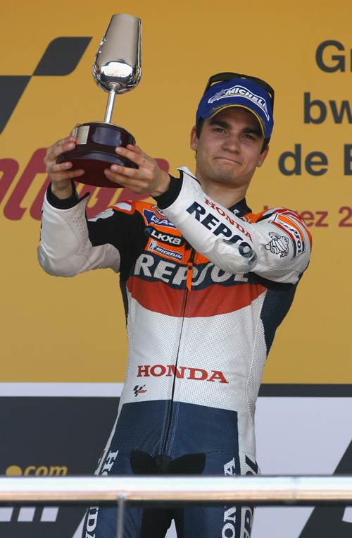 Dani Pedrosa suffered the injury after six minutes at the Motegi circuit in Japan