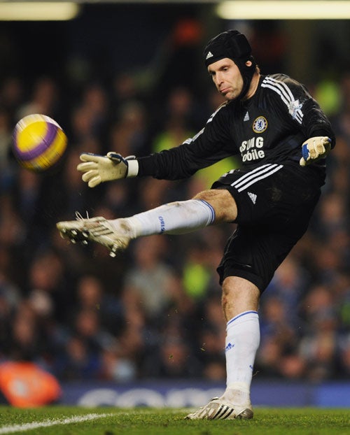 Cech had surgery to his face on Monday following a training ground incident