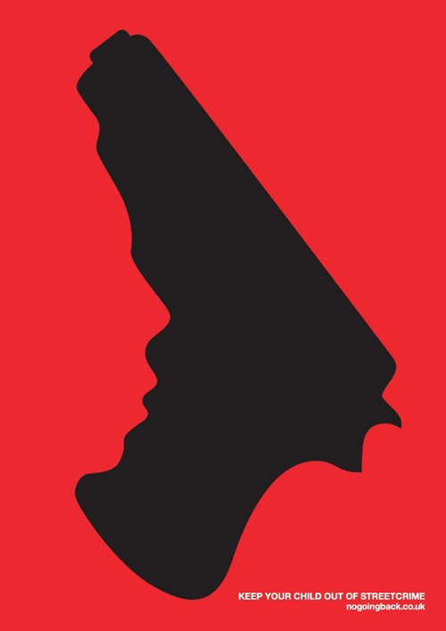We asked five advertising agencies to come up with a poster campaign aimed at reducing street crime... <b>Curious agency:</b> 'As kids are hard to reach, our poster is aimed at the parents. The pairing of a child's profile with a handgun is de