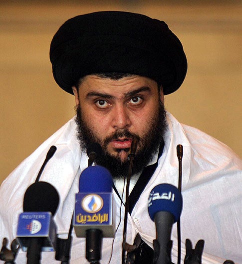 Muqtada al-Sadr said he was 'filled with hope' but expressed concern that some Americans will remain in urban areas.