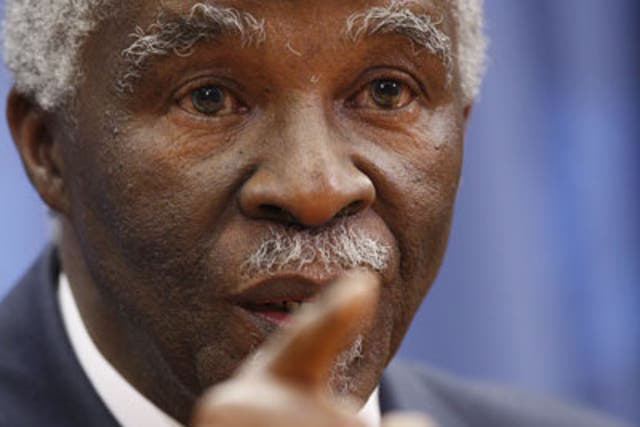 President Mbeki who is due to fly to Tanzania today for a two-day meeting of the African Union, has condemned the violence