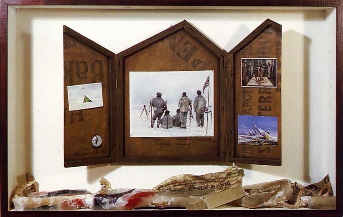Works with romantic and historical associations': Oakley's 'Antarctic Triptych', mixed media, 1984