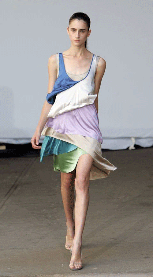 Block party: Goot's dresses are colourful and striking, but wearable