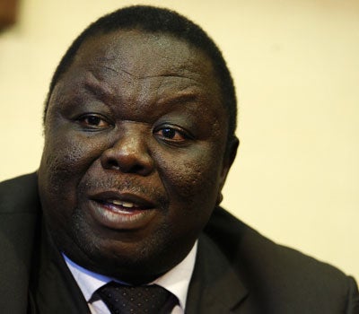 Official election results showed MDC leader Morgan Tsvangirai beat Mugabe