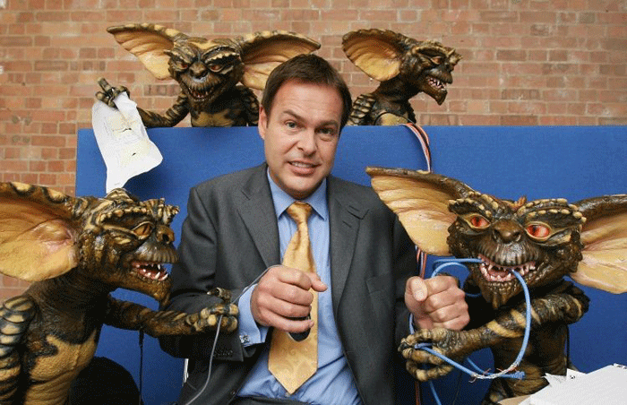 Peter Jones became a household name as an investor on the BBC's Dragons' Den and now appears in new British Telecom adverts featuring Gremlins © Getty Images
