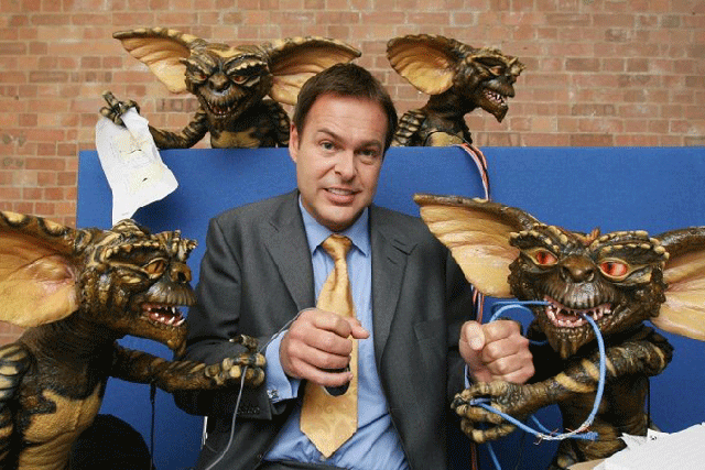 Peter Jones became a household name as an investor on the BBC's Dragons' Den and now appears in new British Telecom adverts featuring Gremlins © Getty Images