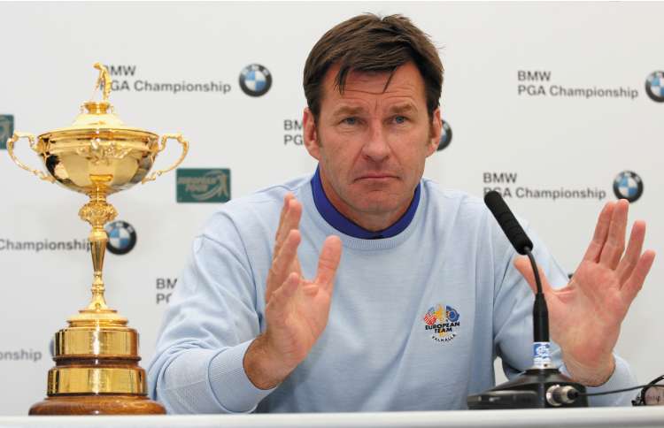 Faldo wisely chose to sidestep the question of Colin Montgomerie gaining one of his two wild card picks