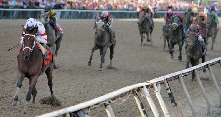 Big Brown storms to victory in the Preakness Stakes in May to add to his emphatic win in the Kentucky Derby earlier in the month. Now for the Belmont Stakes