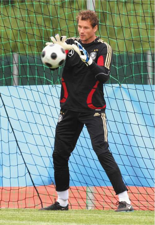 The former Arsenal goalkeeper trainswith Germany in Tenero, Switzerland