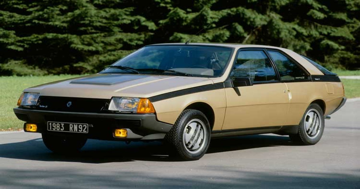 Voiture Miniature RENAULT FUEGO Par Joustra - Vintage - Fabriqué En France - Occasion