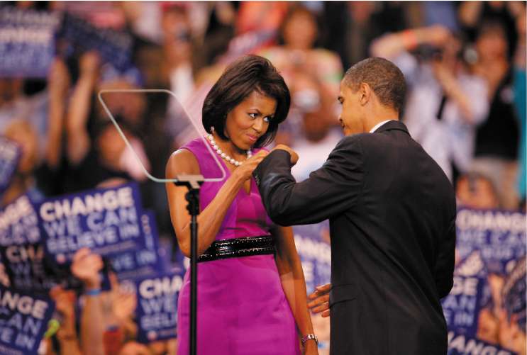 obama husband-wife fist pound