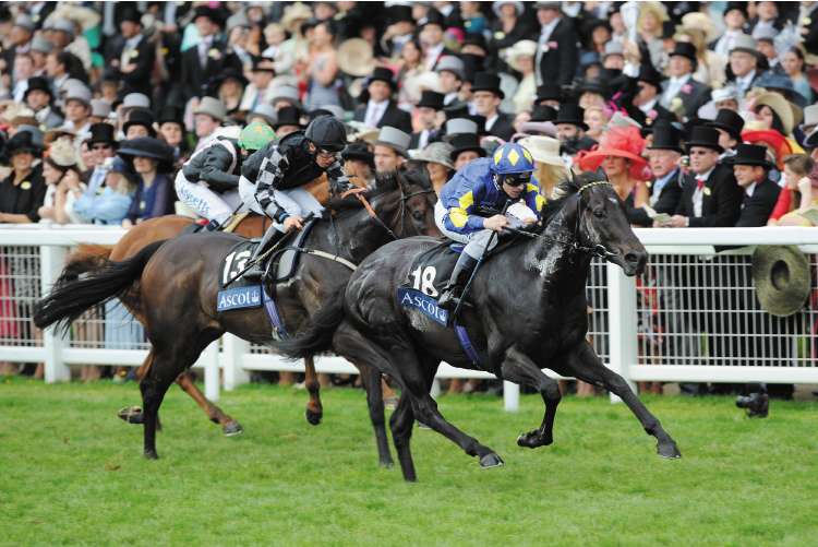 Seb Sanders steers John Best-trained 33-1 shot Kingsgate Native to victory in the Golden Jubilee Stakes at Royal Ascot