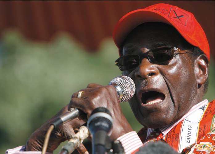 President Mugabe has offered to negotiate with the opposition but only after the ballot