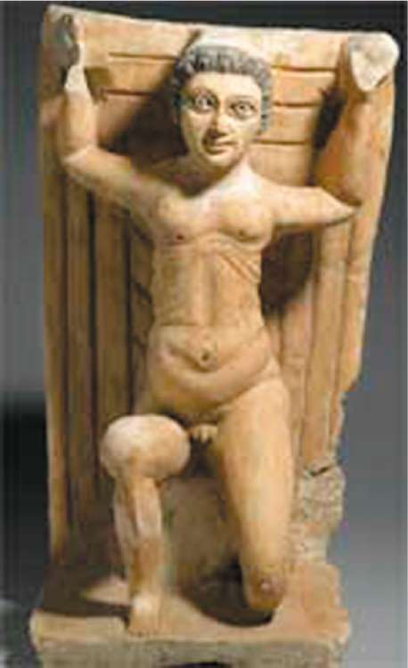 One of the Coptic figures in the museum's collection