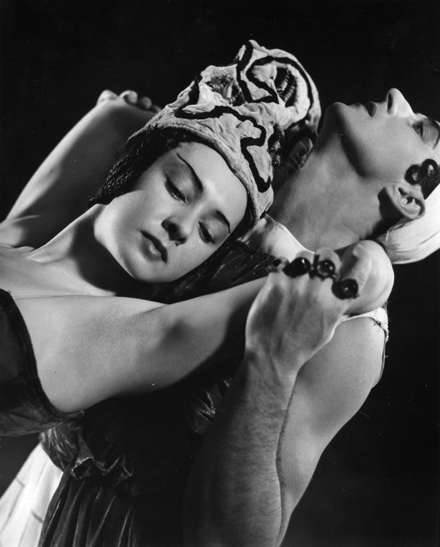Baronova with Anton Dolin in David Lichine's production of 'Le Fils Prodigue' at Drury Lane, London, 1939