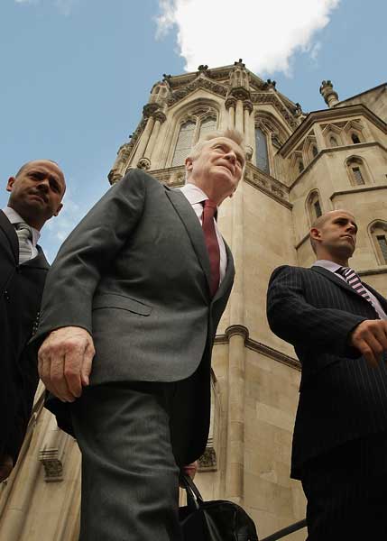 Max Mosley arrives at the High Court