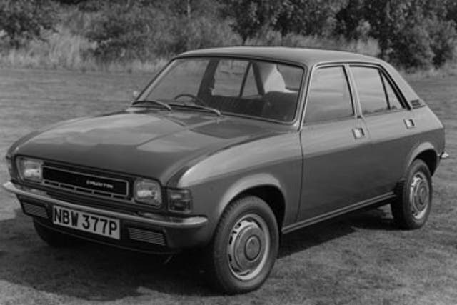 Fast lane: the Austin Allegro, unveiled by British Leyland in 1973. The company collapsed two years later