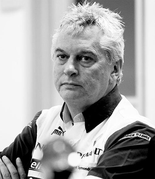 Wheels in motion: Pat Symonds, technical director of Renault F1 and FS ambassador, believes that green policies in motorsport, such as the introduction of the Audio R10 TDI biofuel car, are vital [GAVIN IRELAND; AFP/GETTY IMAGES]