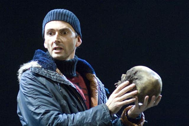 <p>David Tennant in the RSC’s production of Hamlet </p>