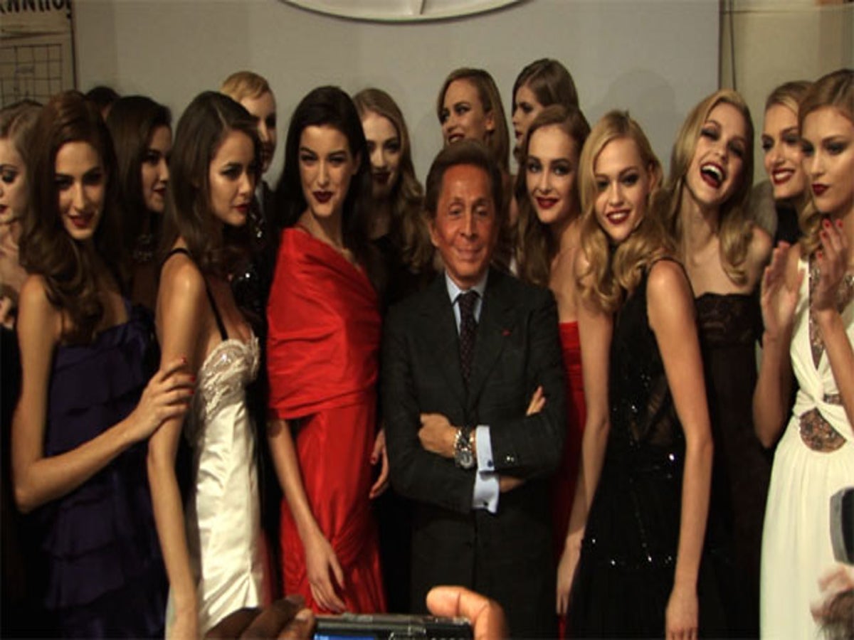 Valentino and his ladies in red: Celebrating half a century of
